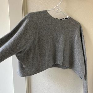Zara high cropped wool sweater